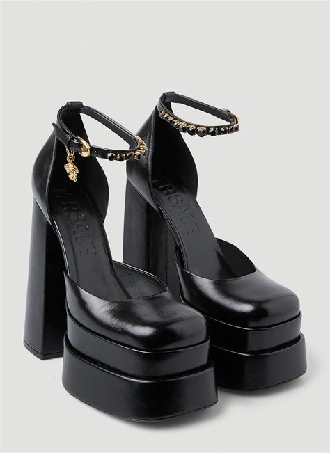 platform high heels versace|versace platform heels price.